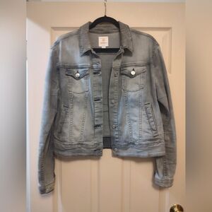 LuLaRoe Light Gray Denim Jean Jacket
